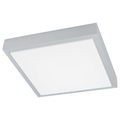 Eglo 1X97W Led Ceiling Light w/Brushed Aluminum Finish & Wht Plastic Glass 93666A